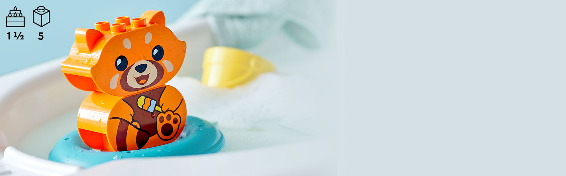 10964 Bath Time Fun: Floating Red Panda F5 3