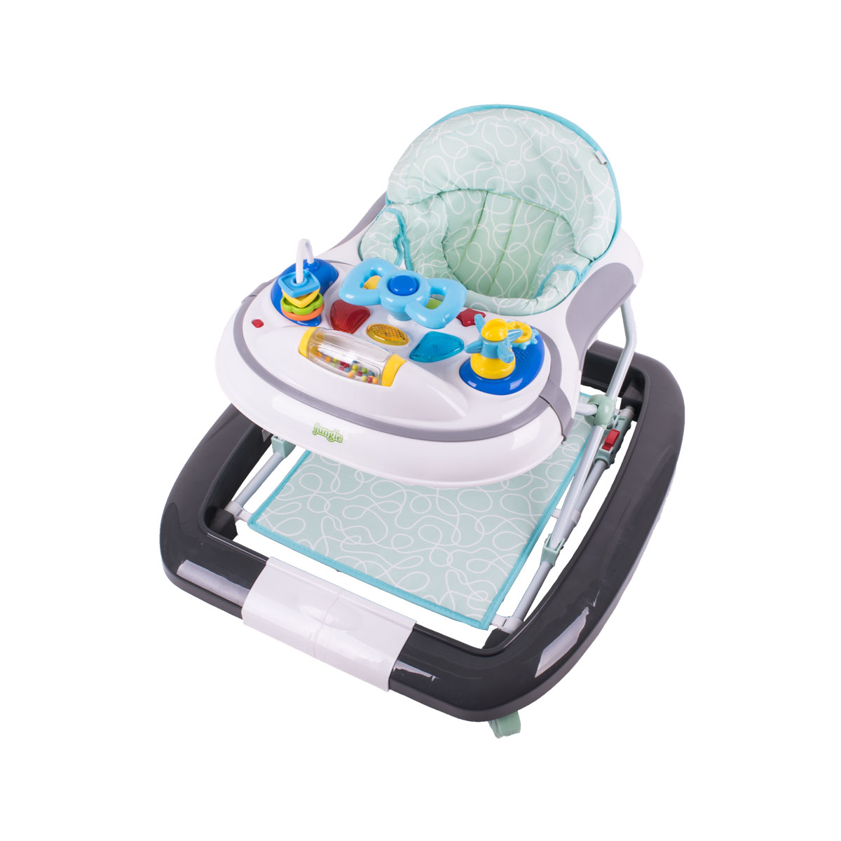 W1118RA2 JUNGLE BABY WALKER GREEN image
